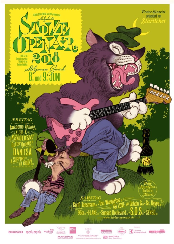 Stolze Openair 2018 Festivalplakat
